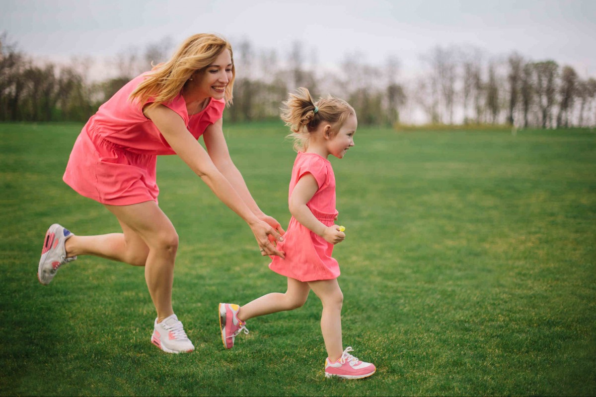 Woman and child Sport Dress.